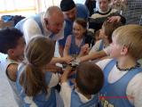 George Coaching 5 & 6 yr. old basketball.